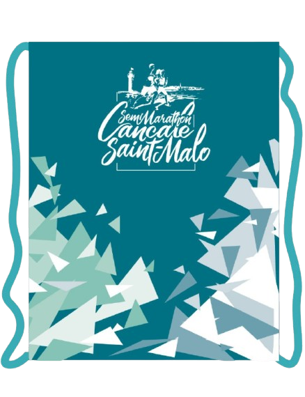 Sac à cordon officiel Semi-Marathon Cancale Saint-Malo 2026